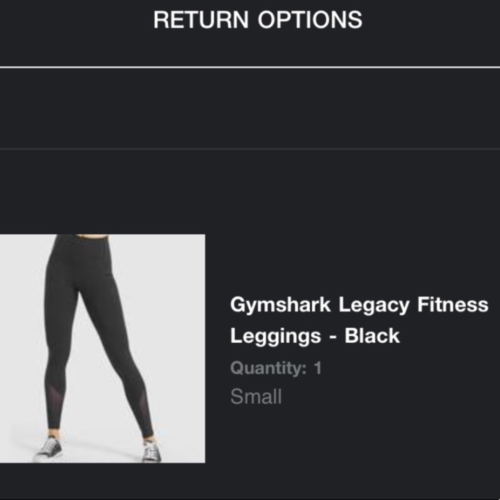 SOLD❗️Gymshark Legacy leggings small - black